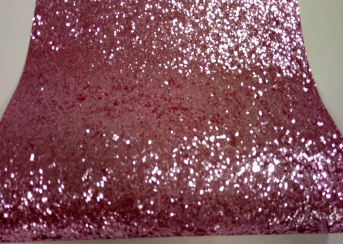 Tissu volumineux rose de mur de scintillement, non - belles feuilles tissées de tissu de scintillement