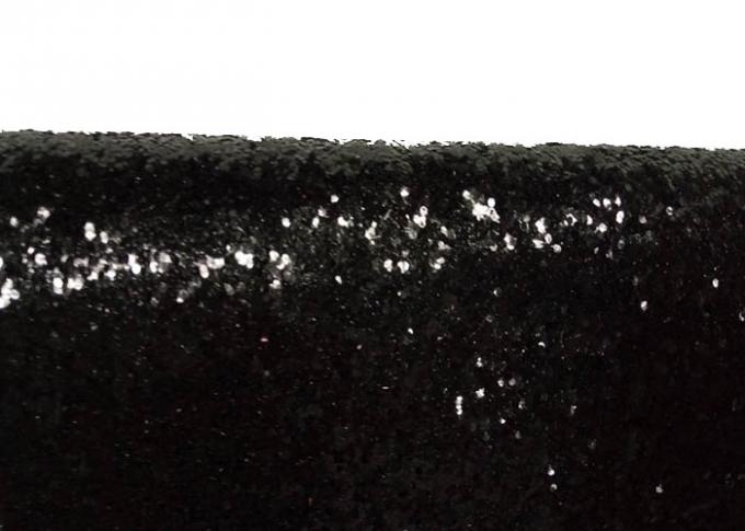Papier peint noir 25cm*138cm de scintillement de textile d'unité centrale de revêtements muraux volumineux de tissu