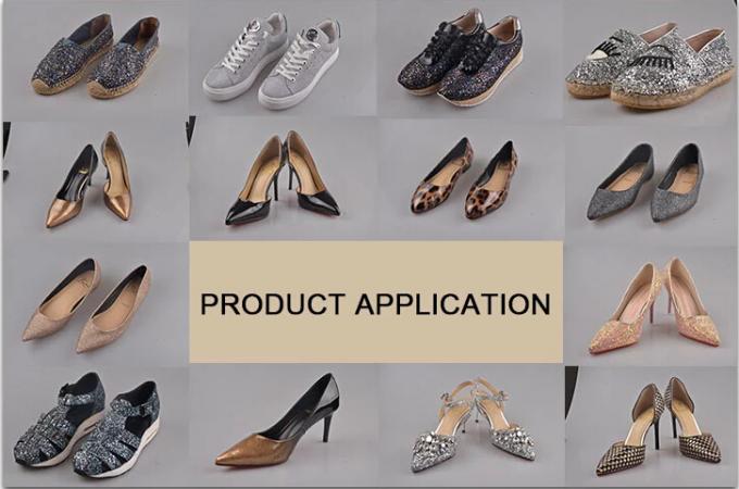 Chaussures faisant à scintillement d'unité centrale de matériel le cuir artificiel de synthétique de prix usine