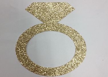 Chine lettres de papier de scintillement du scintillement 300gsm 5&quot; anneau grand de papier de scintillement d'or fournisseur