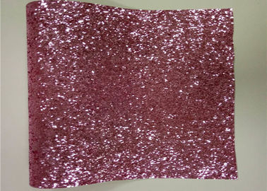Chine Tissu volumineux rose de mur de scintillement, non - belles feuilles tissées de tissu de scintillement fournisseur