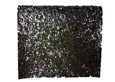 Chine Tissu brillant de scintillement d'unité centrale de cuir synthétique, tissu noir de scintillement d'étincelle fournisseur