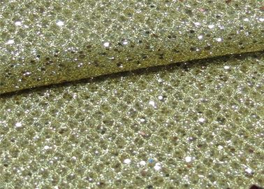 Chine Tissu de maille simple de bout droit de scintillement de polyester d'aluminium pour faire le papier peint de sacs de chaussures fournisseur