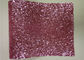 Tissu volumineux rose de mur de scintillement, non - belles feuilles tissées de tissu de scintillement fournisseur