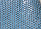Tissu matériel en cuir imperméable de beau tissu en cuir perforé bleu-clair fournisseur