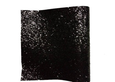 Chine Papier peint noir 25cm*138cm de scintillement de textile d&#039;unité centrale de revêtements muraux volumineux de tissu usine
