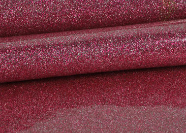 Chine PVC de 1.38m Shinning le cuir rose de tissu de PVC de scintillement avec le fond de tissu distributeur