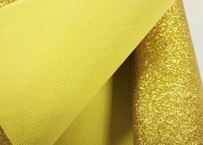 tissu de scintillement d'or de 80gsm Champagne, tissu épais brillant de scintillement d'or