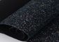 Le coton soutenant le tissu de scintillement de noir de laser, miroitent tissu mélangé de matériel de scintillement fournisseur